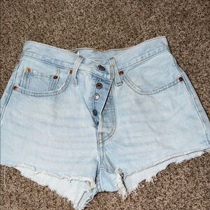 Levi's 501 Light Blue Jean Shorts
